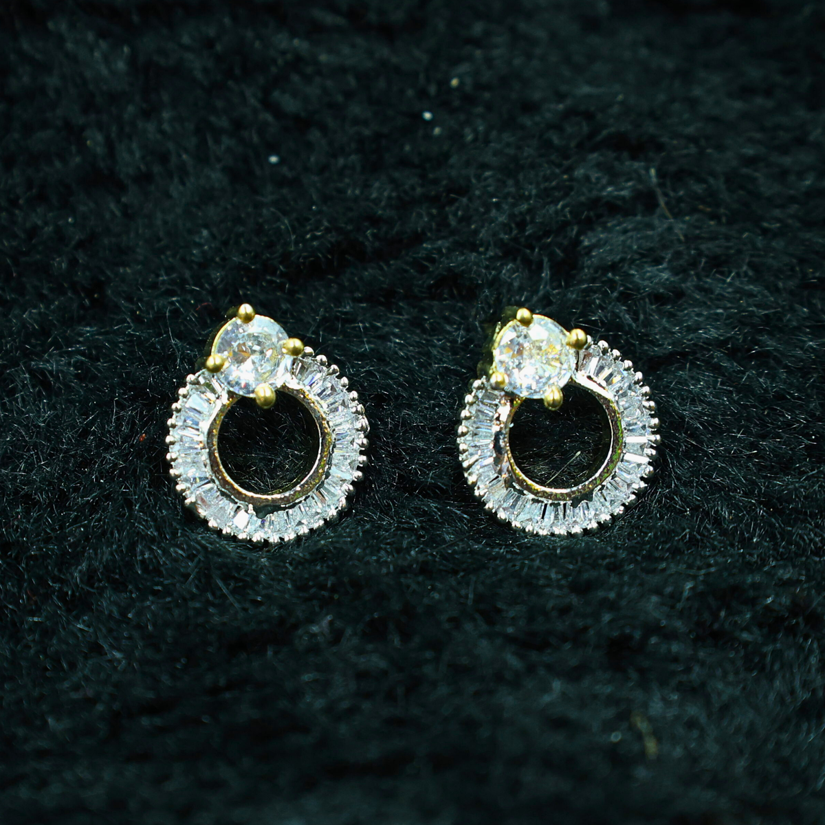 Radiant Circle Glam Earrings