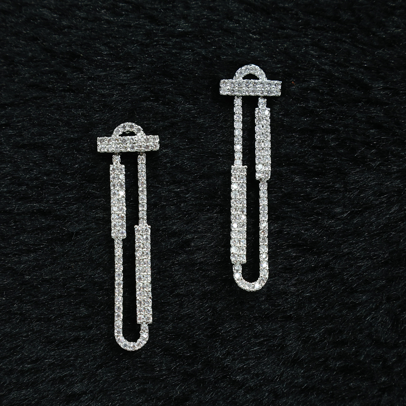 Crystal Links Earring - 