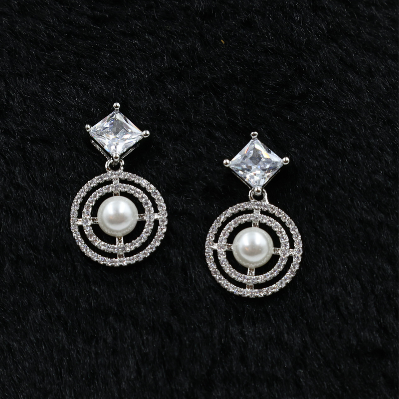 Pearl Orbit Earrings - 