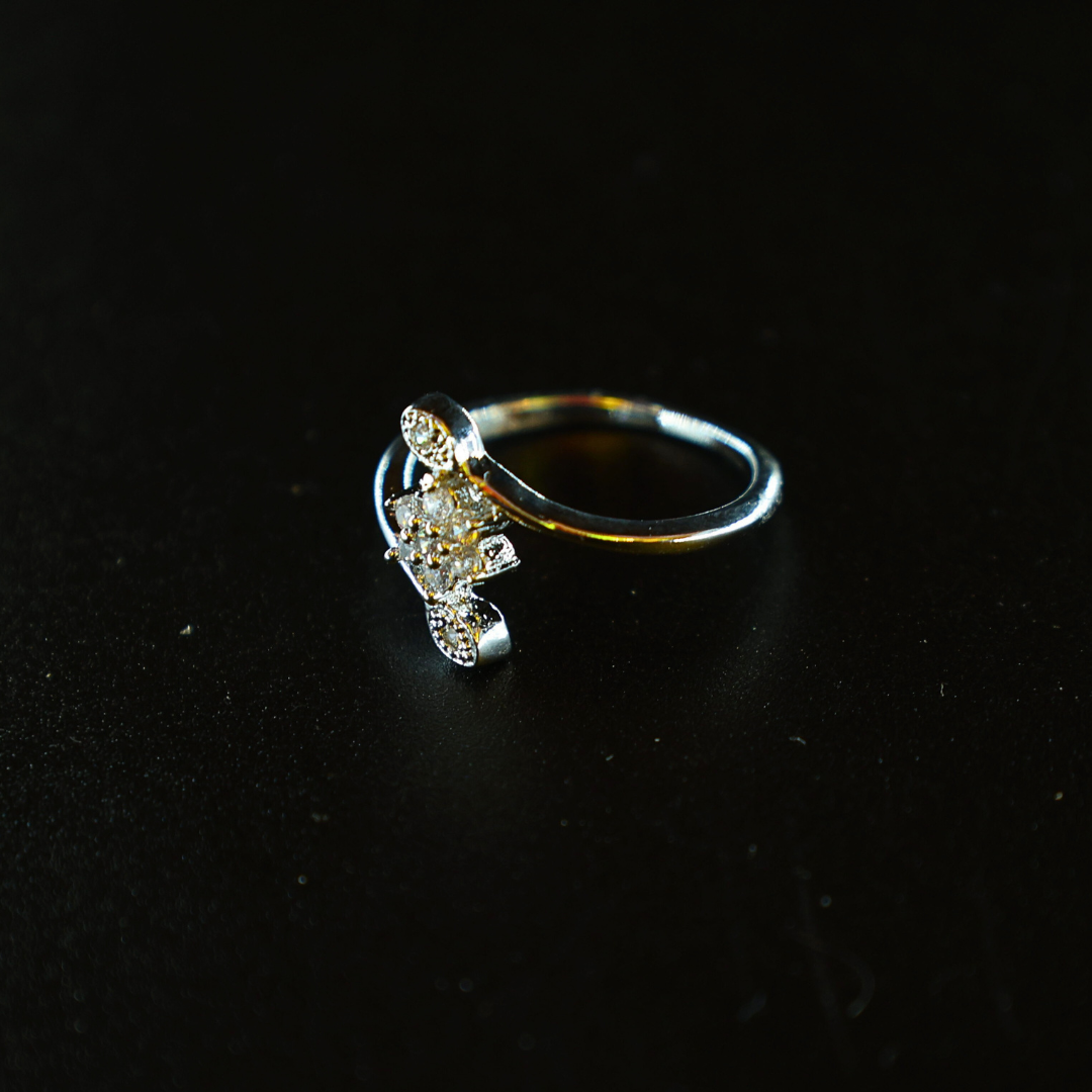 Radiant Noir Diamond Ring