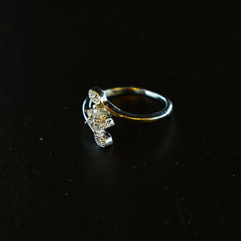 Radiant Noir Diamond Ring - 