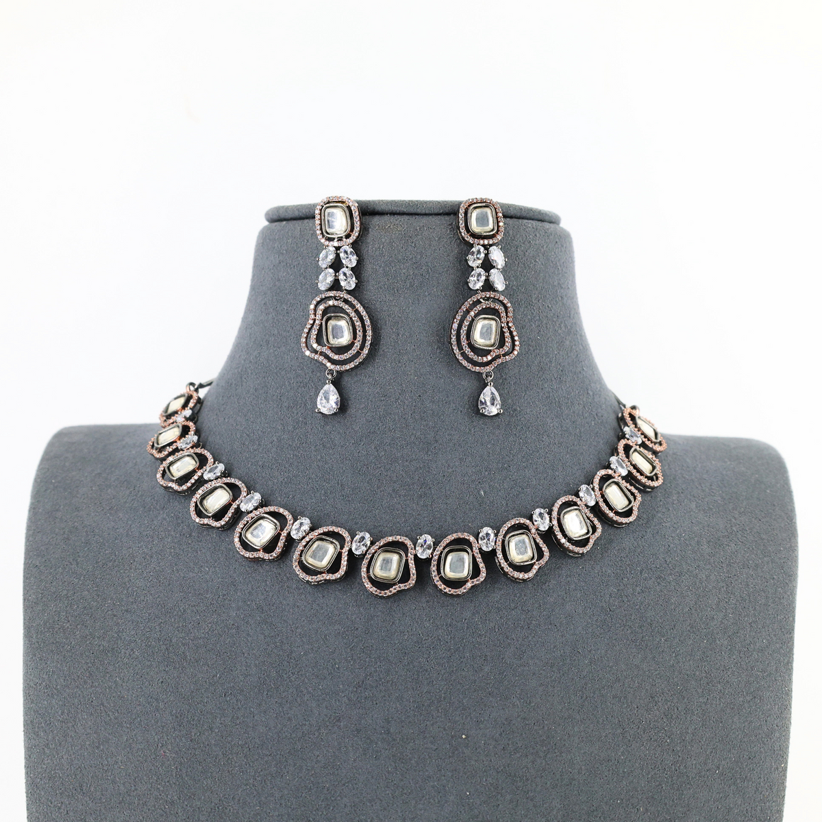 Vintage Glamour Imitation Choker Set