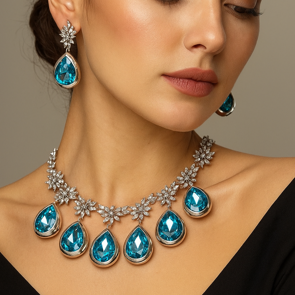 Celestial Blue Crystal Ensemble