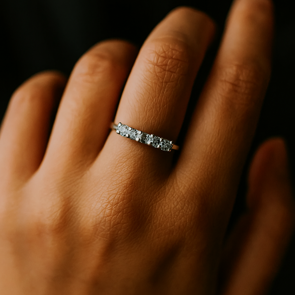 Radiant Noir Diamond Ring