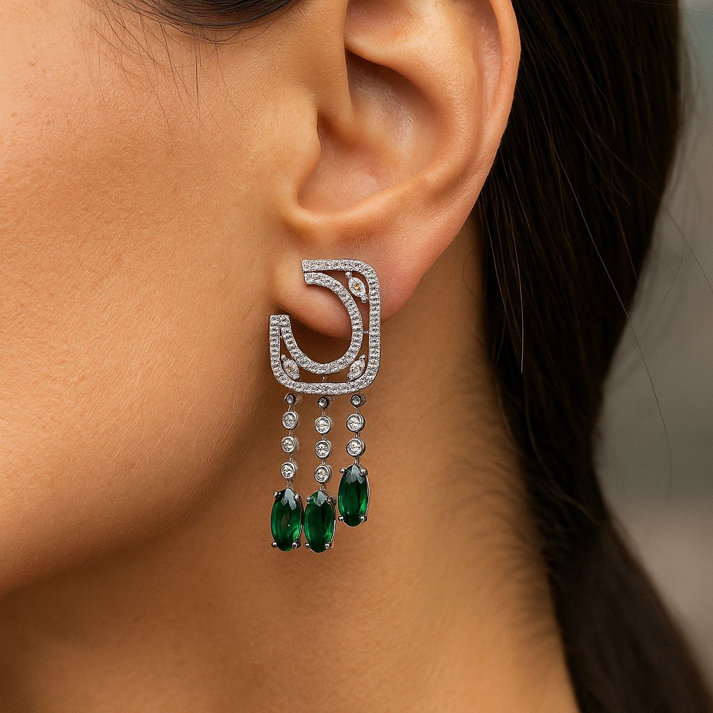 Emerald Grace Earring
