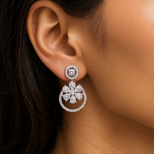 Floral Motif Earring