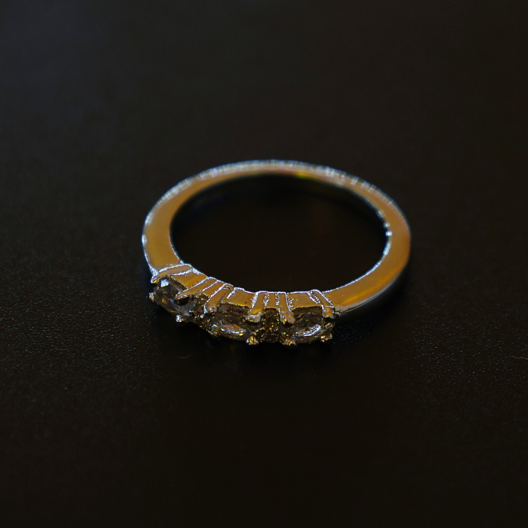 Radiant Noir Diamond Ring