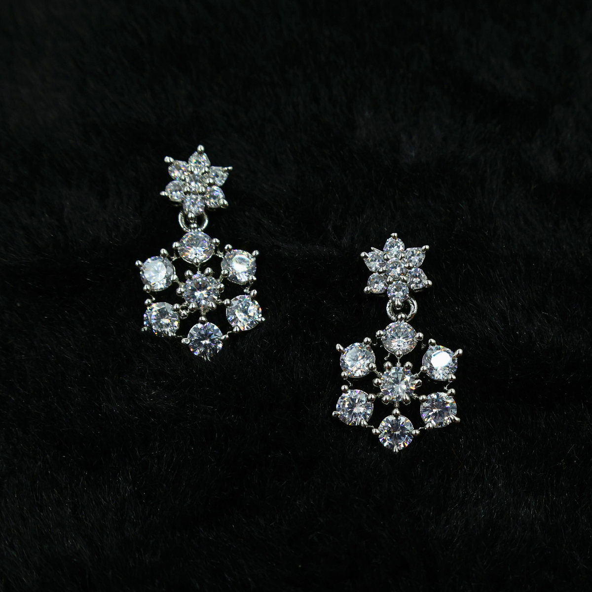 Snowflake Elegance Crystal Earrings
