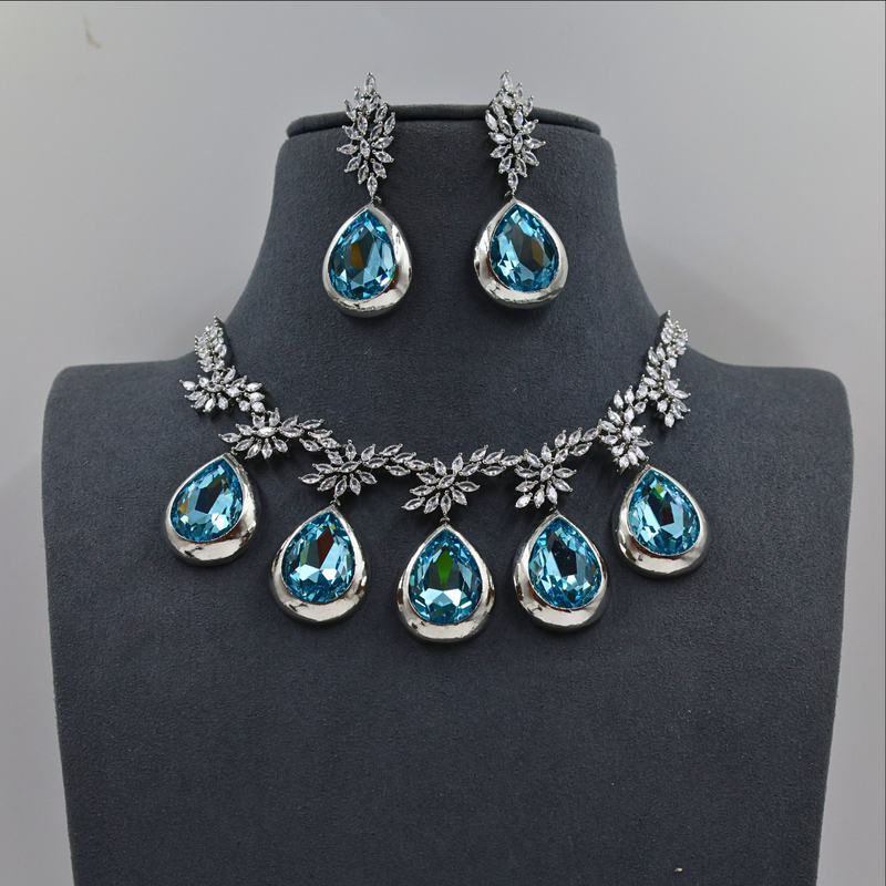 Celestial Blue Crystal Ensemble - 