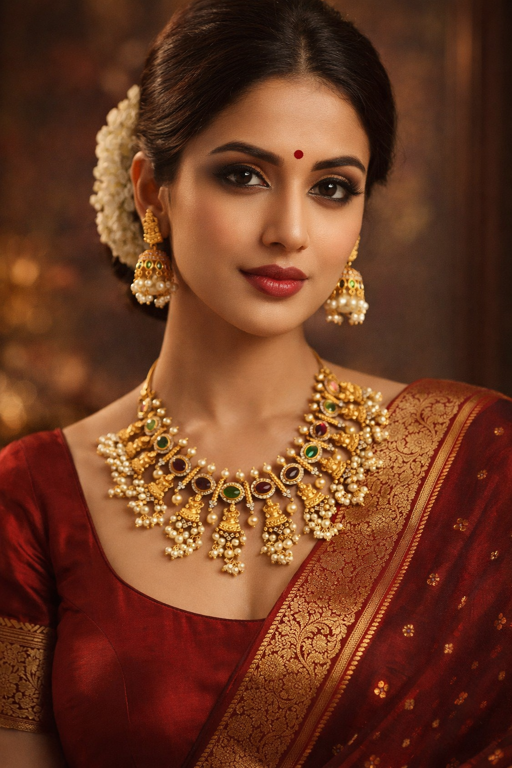 Antiq Gold Necklace Set